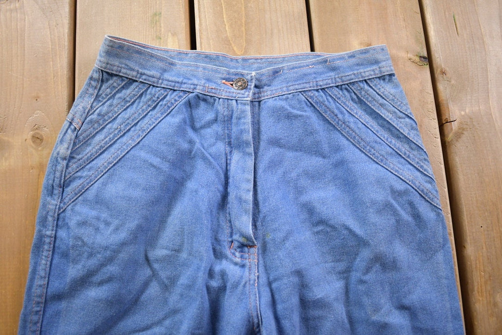Vintage 1970s Bell Bottom Jeans Size 26 x 30.5