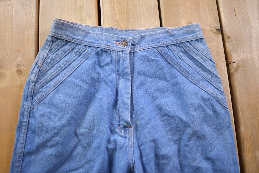 Vintage 1970s Bell Bottom Jeans Size 26 x 30.5
