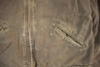 Vintage 2000s Carhartt Hooded Sherpa Lined Jacket Mens Large