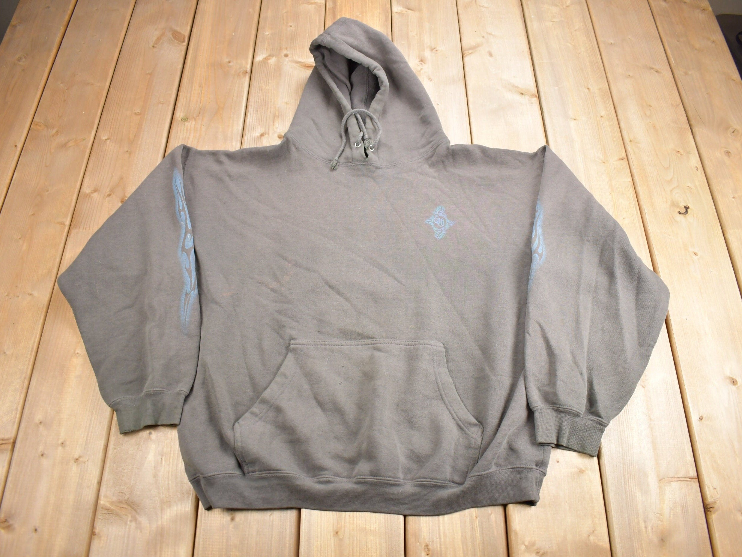 Vintage 1990s Bullhead Snake Graphic Hoodie