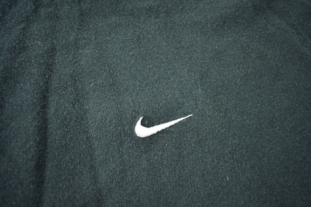 Vintage 2000s Nike Black Embroidered Mini Swoosh T-Shirt Size XXL