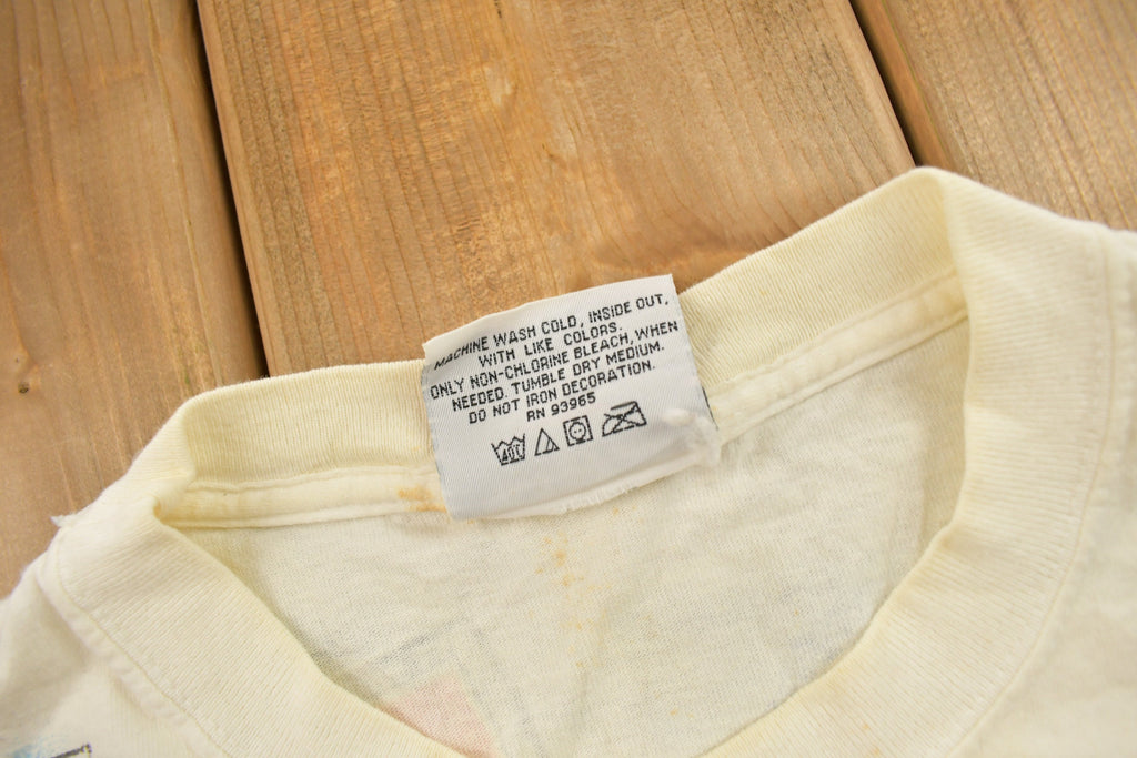 Vintage 2001 Jeff Gordon Blazing Steel All Over Print NASCAR Racing T-Shirt /