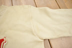 Vintage 1950s 100% Wool Collegiate Varsity Style Knit Sweater "LV" True Vintage Made In USA
