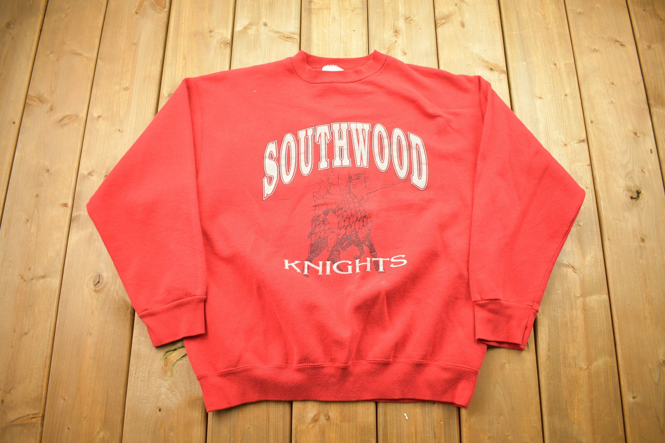 Vintage 1990s Southwood Knights Crewneck Sweater Sportswear Graphic