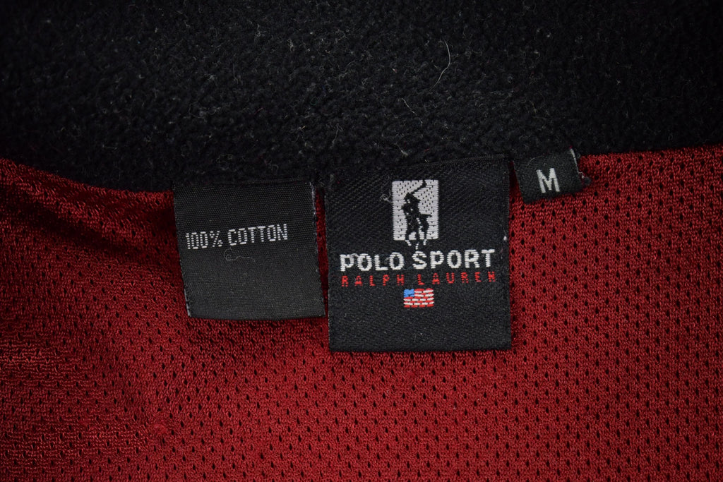 Vintage 1990s Ralph Lauren Polo Sport Zip Up Fleece Sweater