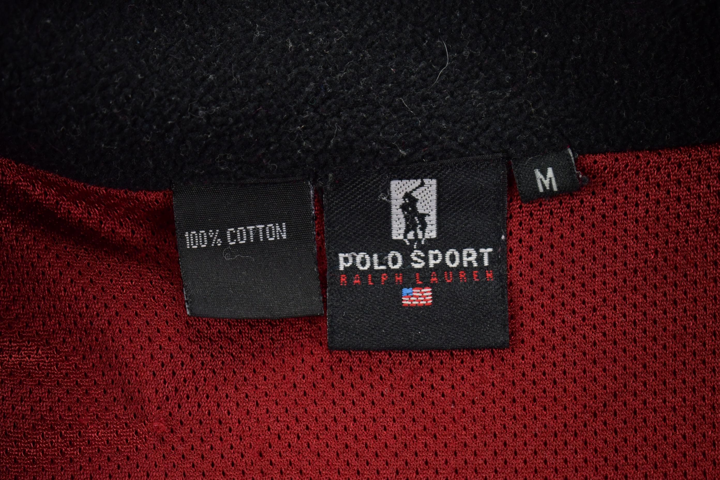 Vintage 1990s Ralph Lauren Polo Sport Zip Up Fleece Sweater