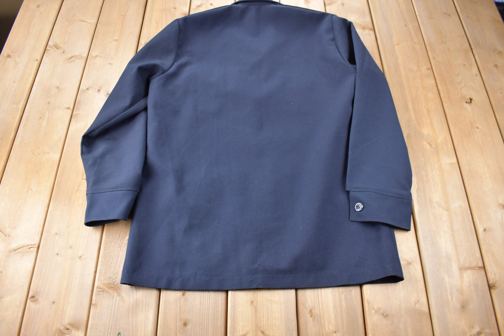 Vintage 1970s Levi's Panatela Tops Western Style Blue Button Up Shirt Made in USA Size XL