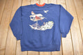 Vintage 1990s Bird Graphic Double Collar Crewneck
