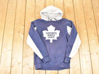 Vintage 1990s Toronto Maple Leafs NHL Hockey Hoodie Sweatshirt Mens S