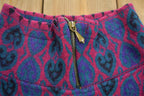 Vintage 1980s Ashly Brent Abstract Pattern Fleece Quarter Zip