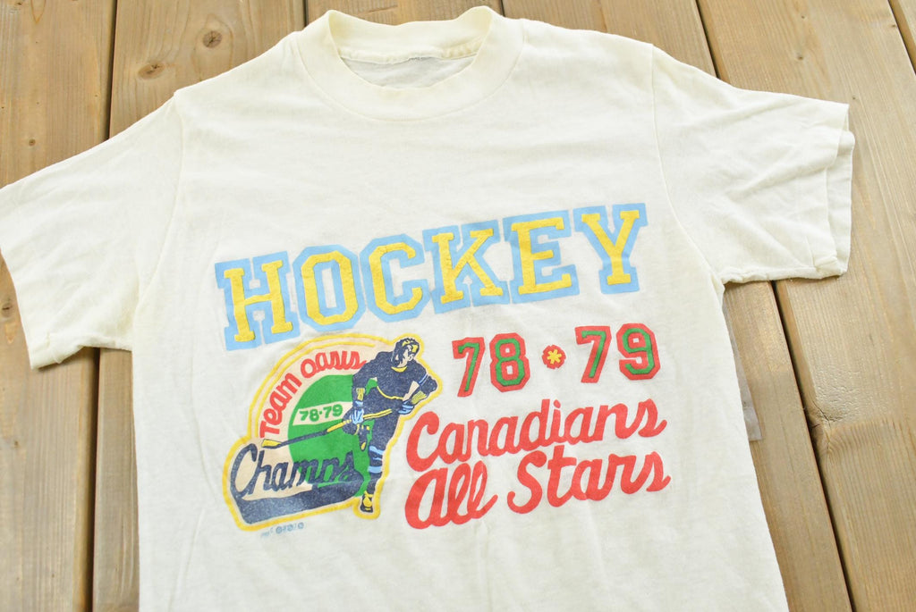 Vintage 1986 Hockey Canadian All Stars T-Shirt Youth L