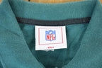 Vintage 1990s Philadelphia Eagles NFL Graphic Polo Style T-Shirt Made In USA