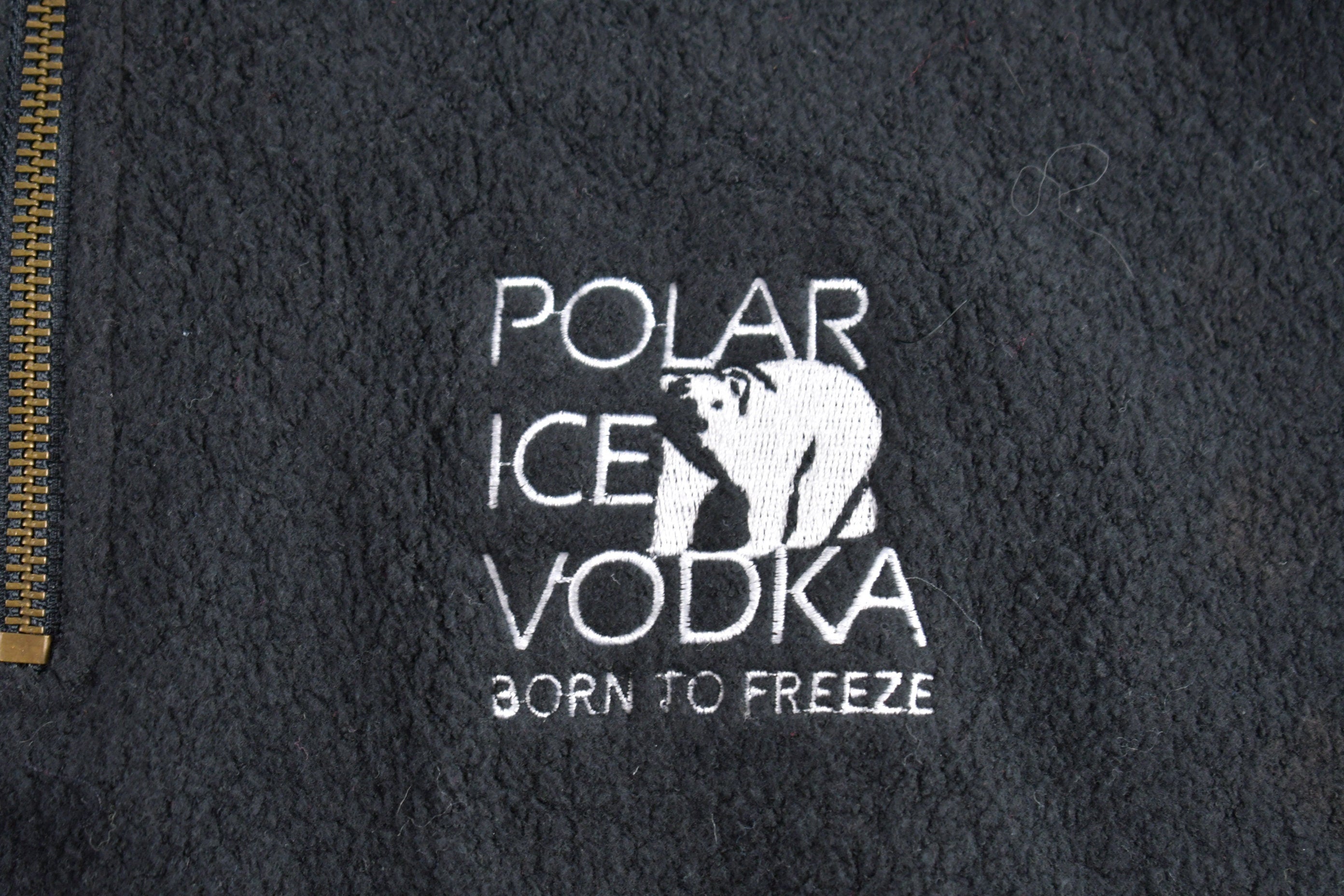 Vintage 1990s Polar Ice Vodka Quarter Zip Fleece Sweatshirt