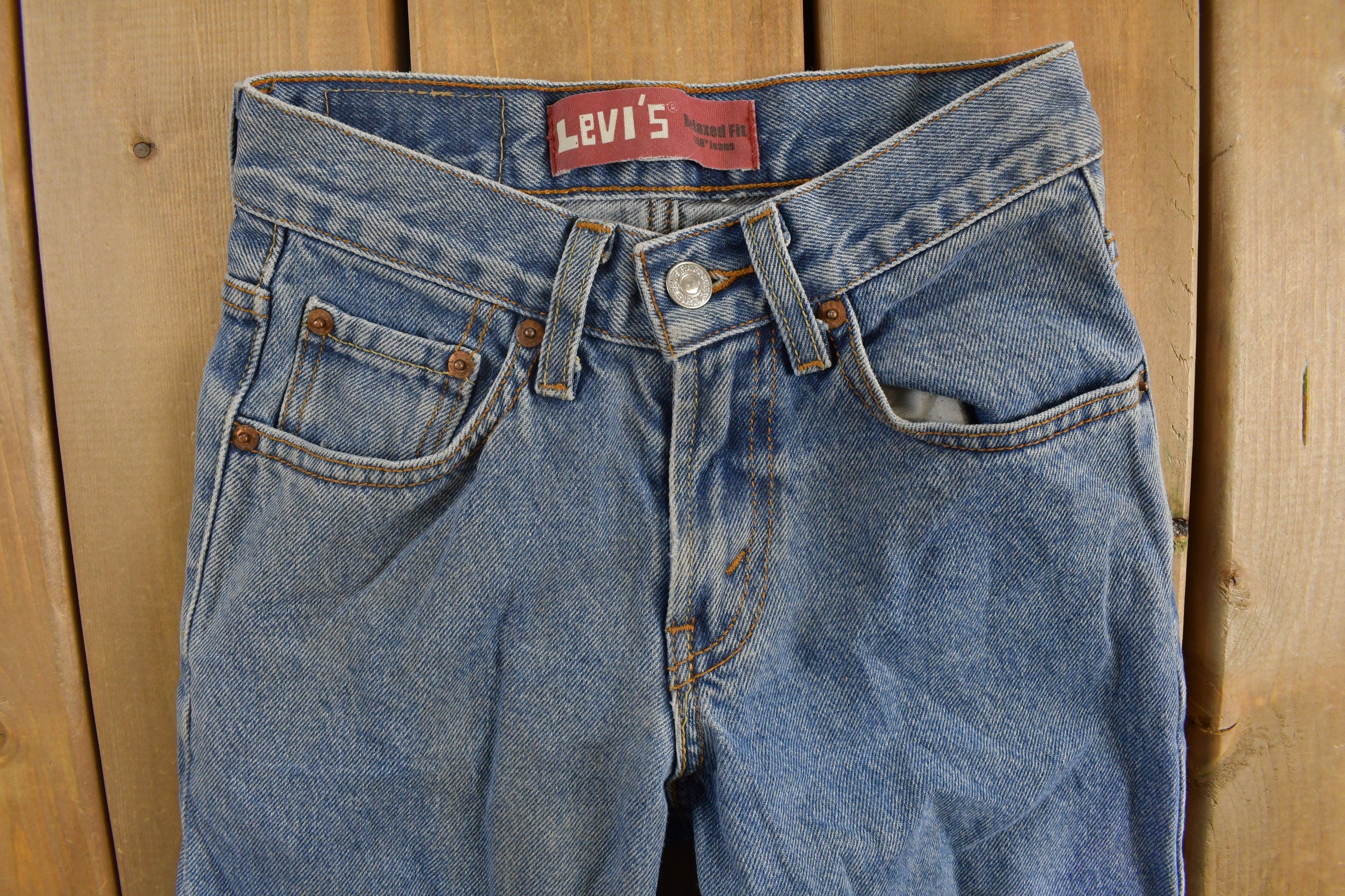 Vintage 1990s Youth Levi's 550s Jeans Size 24 x 24.5