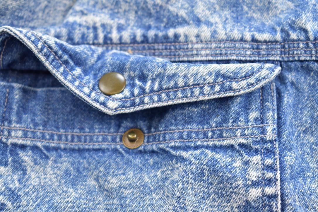 Vintage 1980s Gap Jean Button Up Long Sleeve Shirt
