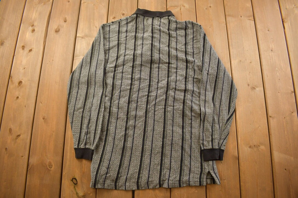 Vintage 1990s Nino Cerruti Abstract Long Sleeve Shirt