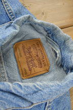 Vintage 1990s Distressed Jean Jacket Size XL  Fall Jacket  90s Denim  Made In USA
