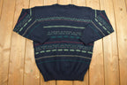 Vintage 1990s Great Canadian Knitted Crewneck Sweater