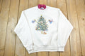 Vintage 1990s Christmas Tree Double Collared Endless Designs Pleasant Shade Cute Crewneck Sweater