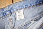 Vintage 1990s Levi's 505 Low Rise Distressed Denim Jeans Size 31 x 32 / Vintage Denim / Streetwear / Light Wash / Vintage Levi's
