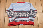 Vintage 1990s Eddie Bauer 100% Lambswool Cardigan Sweater