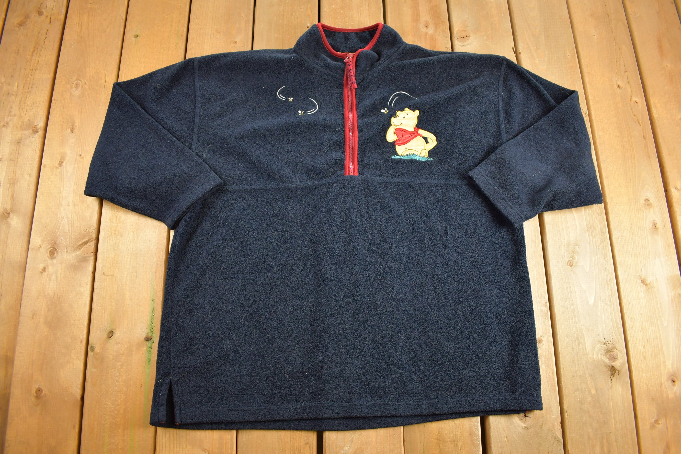 Vintage 1990s Winnie The Pooh Themed Fleece Sweater