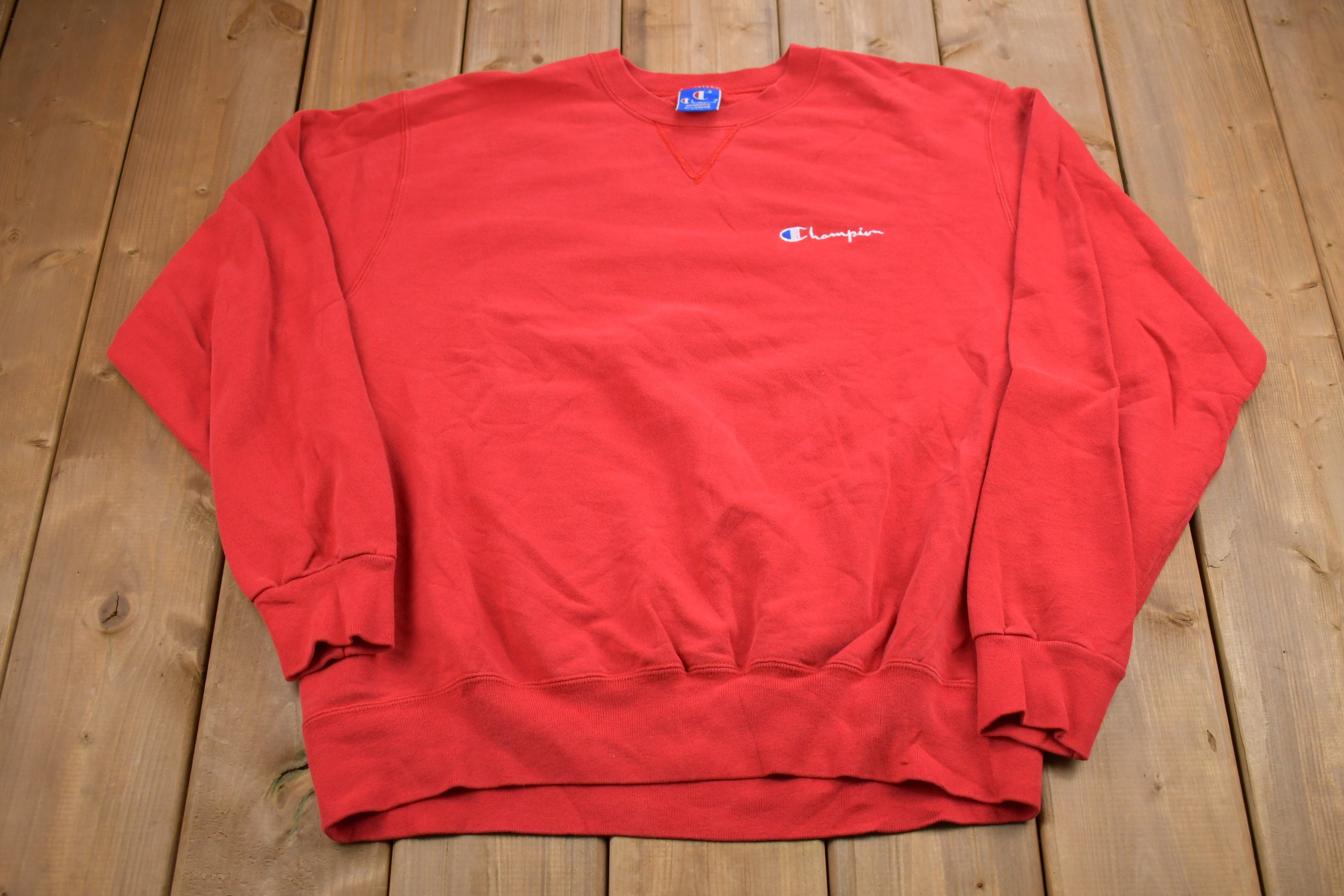 Vintage 1990s Champion Made In USA Embroidered Sweatshirt