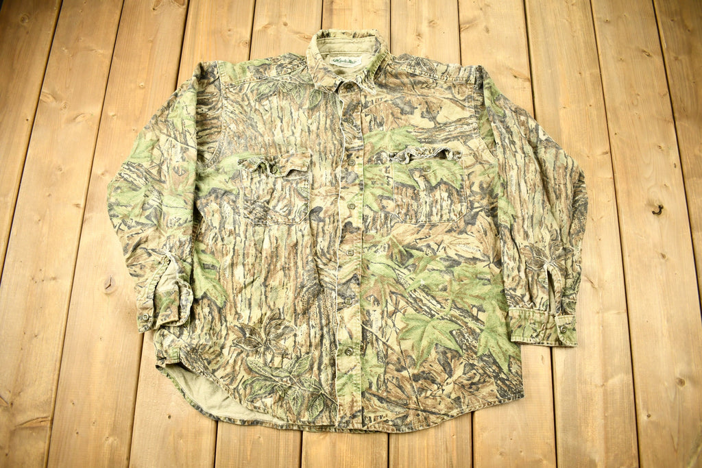 Vintage 1990s Gander Mountain Real Tree Camouflage Button Up Shirt