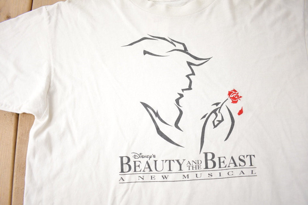 Vintage 1990s Beauty And The Beast The Princess Of Wales theatre Toronto Musical Promo T Shirt