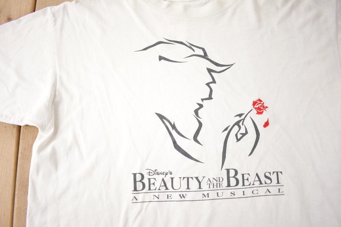 Vintage 1990s Beauty And The Beast The Princess Of Wales theatre Toronto Musical Promo T Shirt
