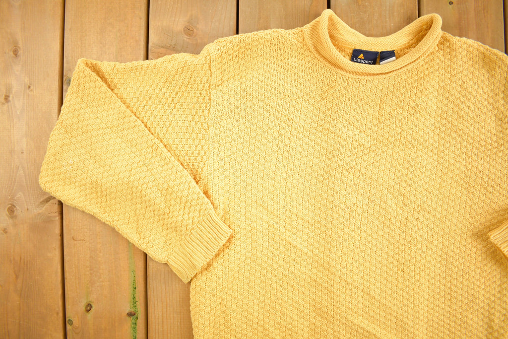 Vintage 1990s Lizsport Knitted Crewneck Sweater