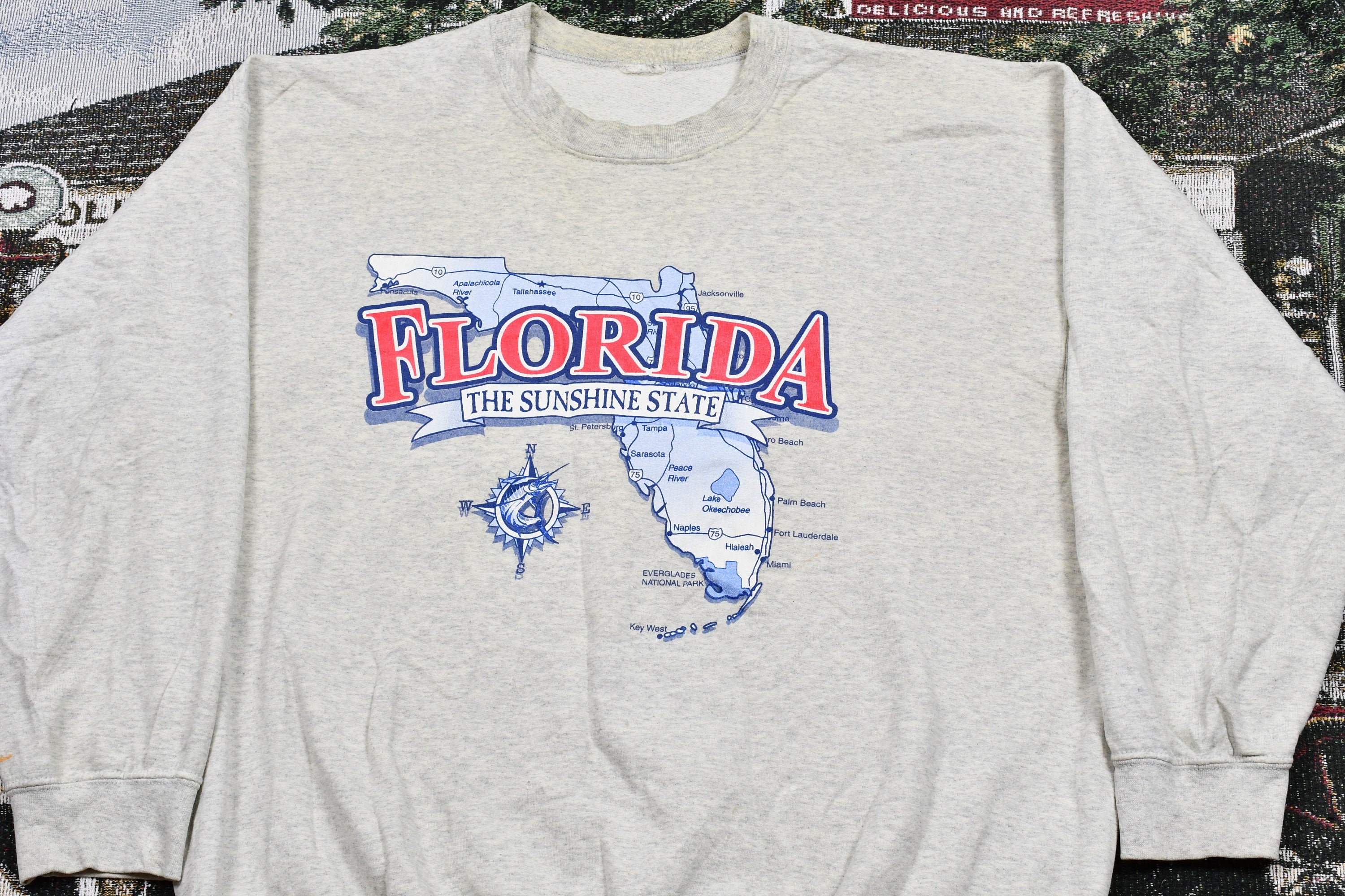 Vintage 1990s Florida The Sunshine State Crewneck