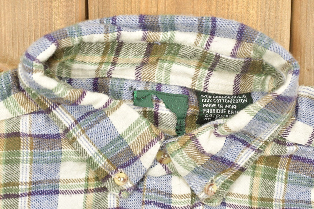 Vintage 1990s Flannel Button Up Shirt