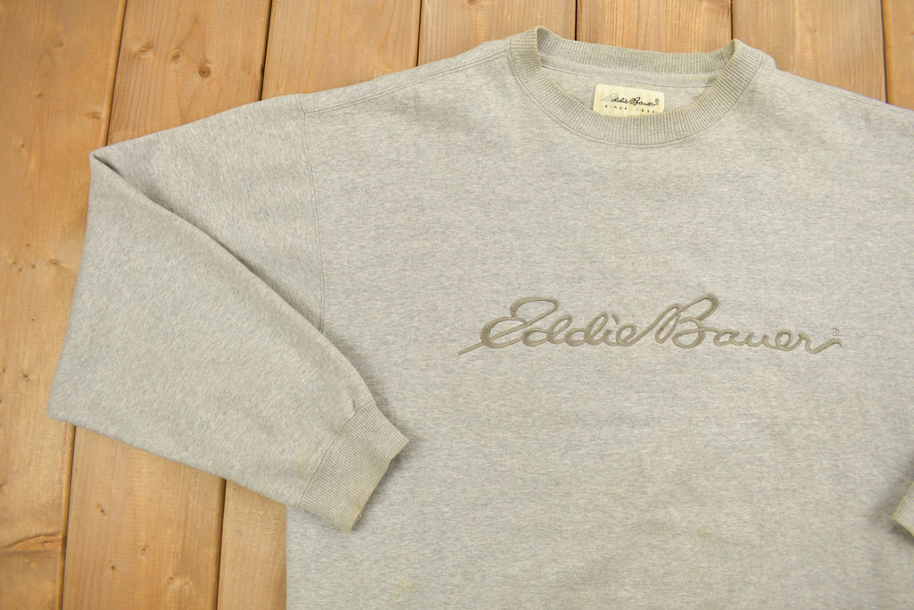 Vintage 1990s Eddie Bauer Crewneck Sweatshirt  90s Crewneck  Streetwear  90s Eddie Bauer  Winter  Casual Sweater