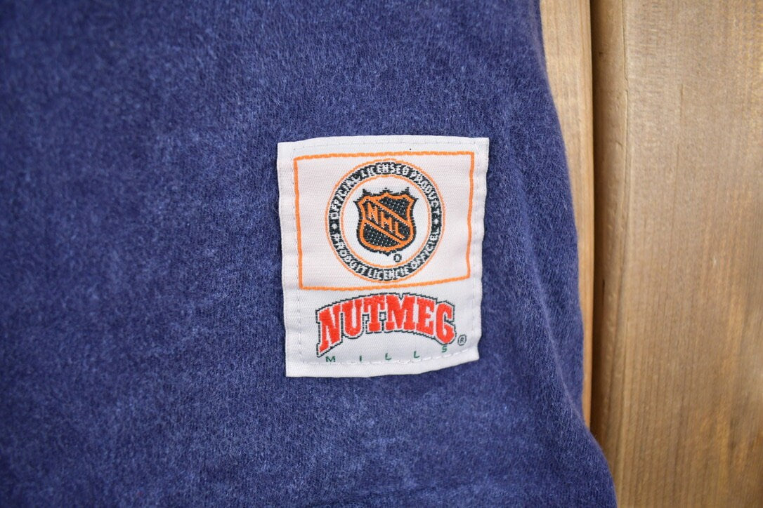 Vintage 1990s NHL Nutmeg Toronto Maple Leafs T-Shirt Made In Canada