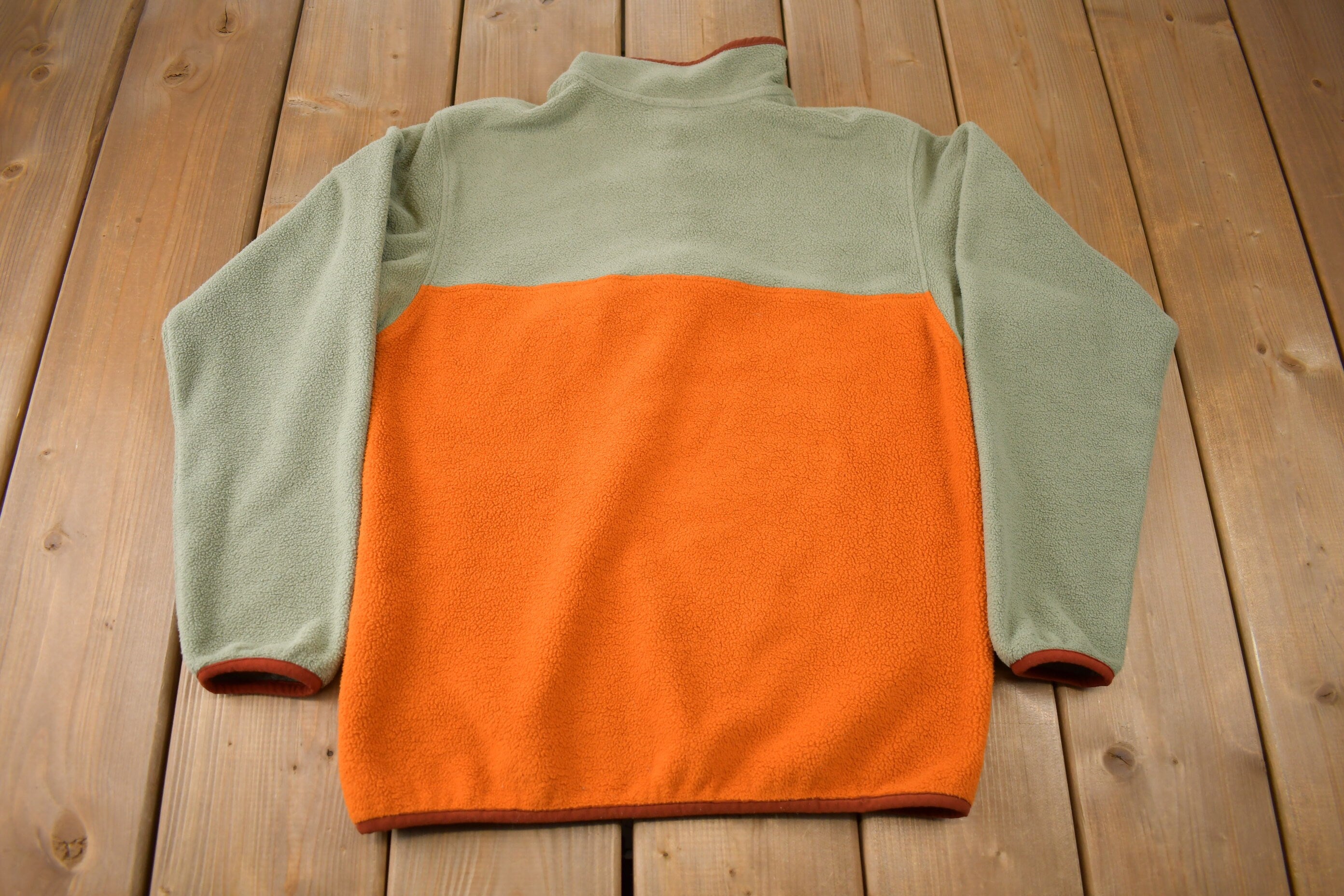 Vintage Patagonia T-Snap Quarter Button Quilted Sweater
