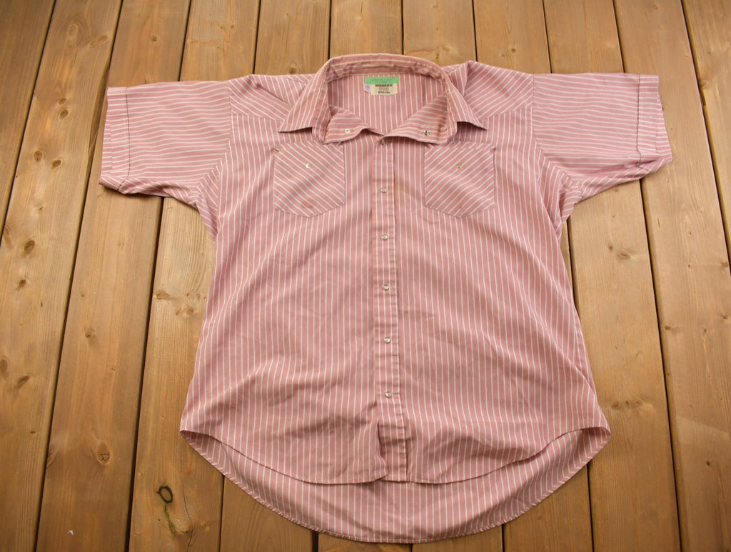 Vintage 1990s Ruddock Shirts Striped Button Up Shirt