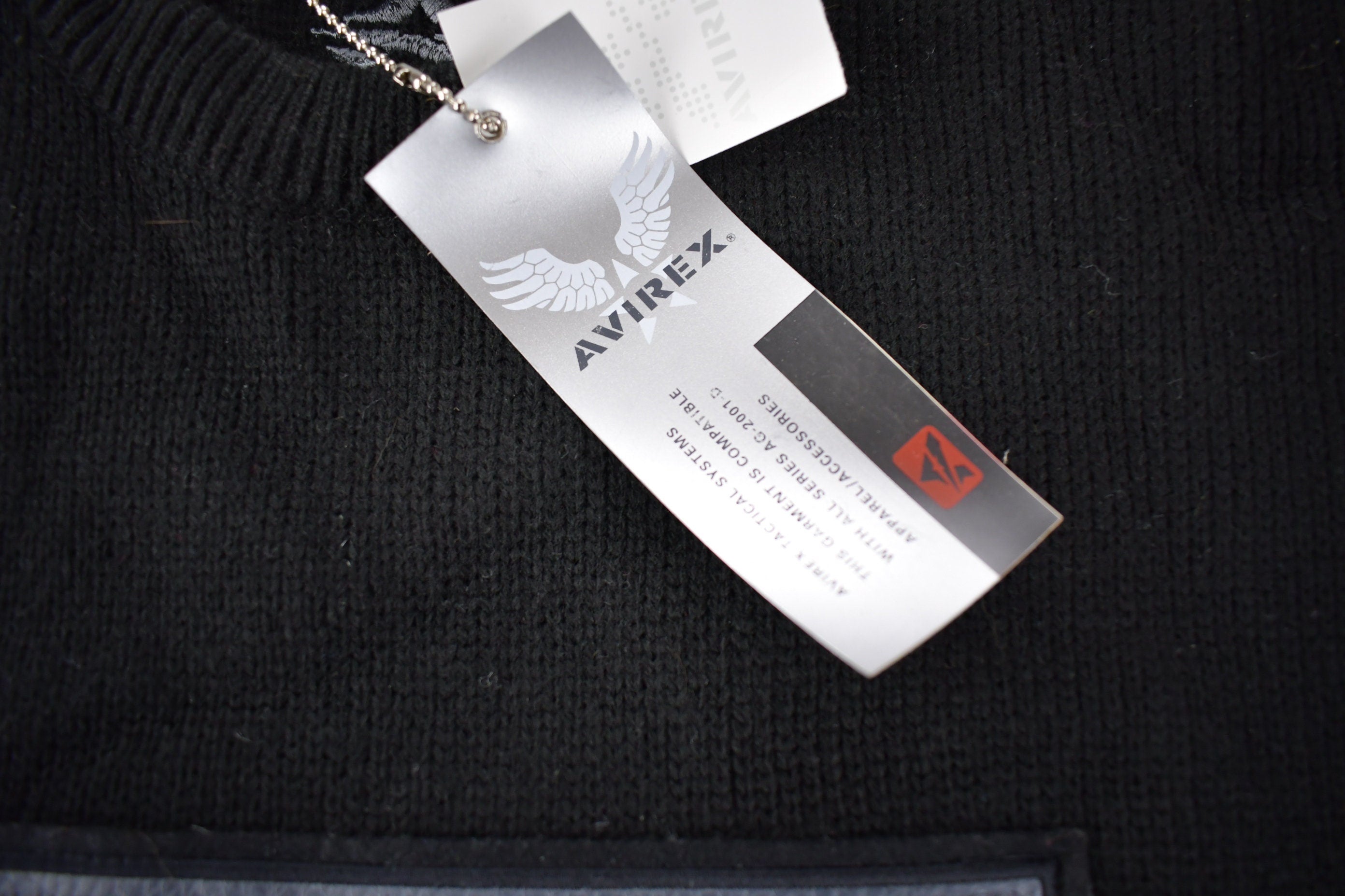 Vintage 2000s Avirex Embroidered Deadstock Knit Crewneck Sweater Size L