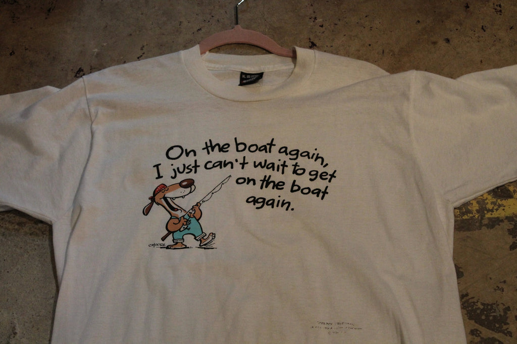 Vintage 1990s Fishing Theme T Shirt