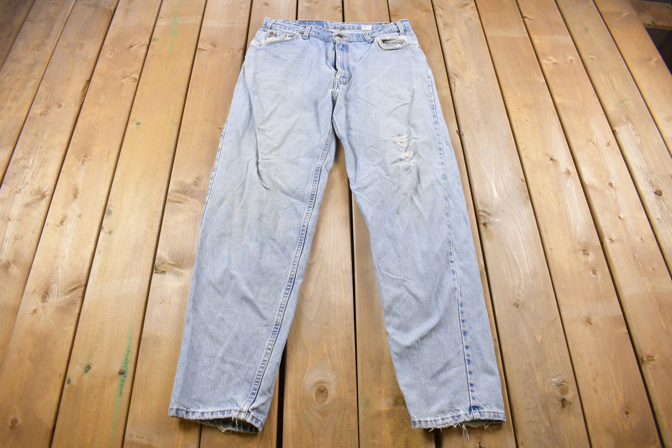 Vintage 1990s Levi's 560 Orange Tab Jeans Size 34 x 33