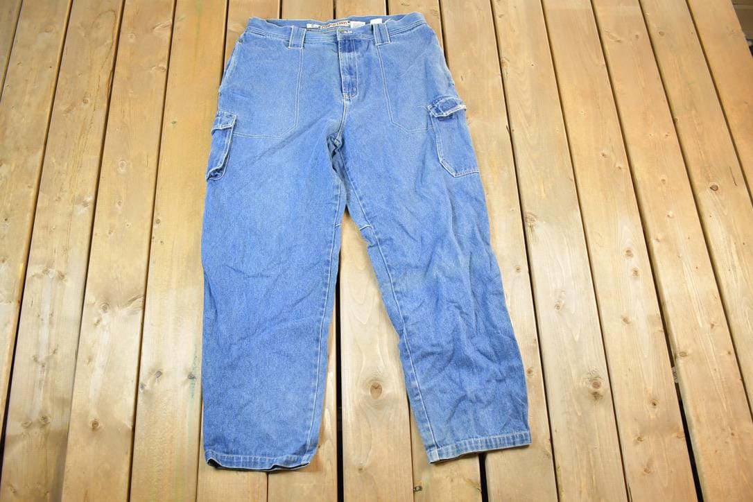 Vintage 1990s Crazy Avirex Denim Jeans Size 40 x 30
