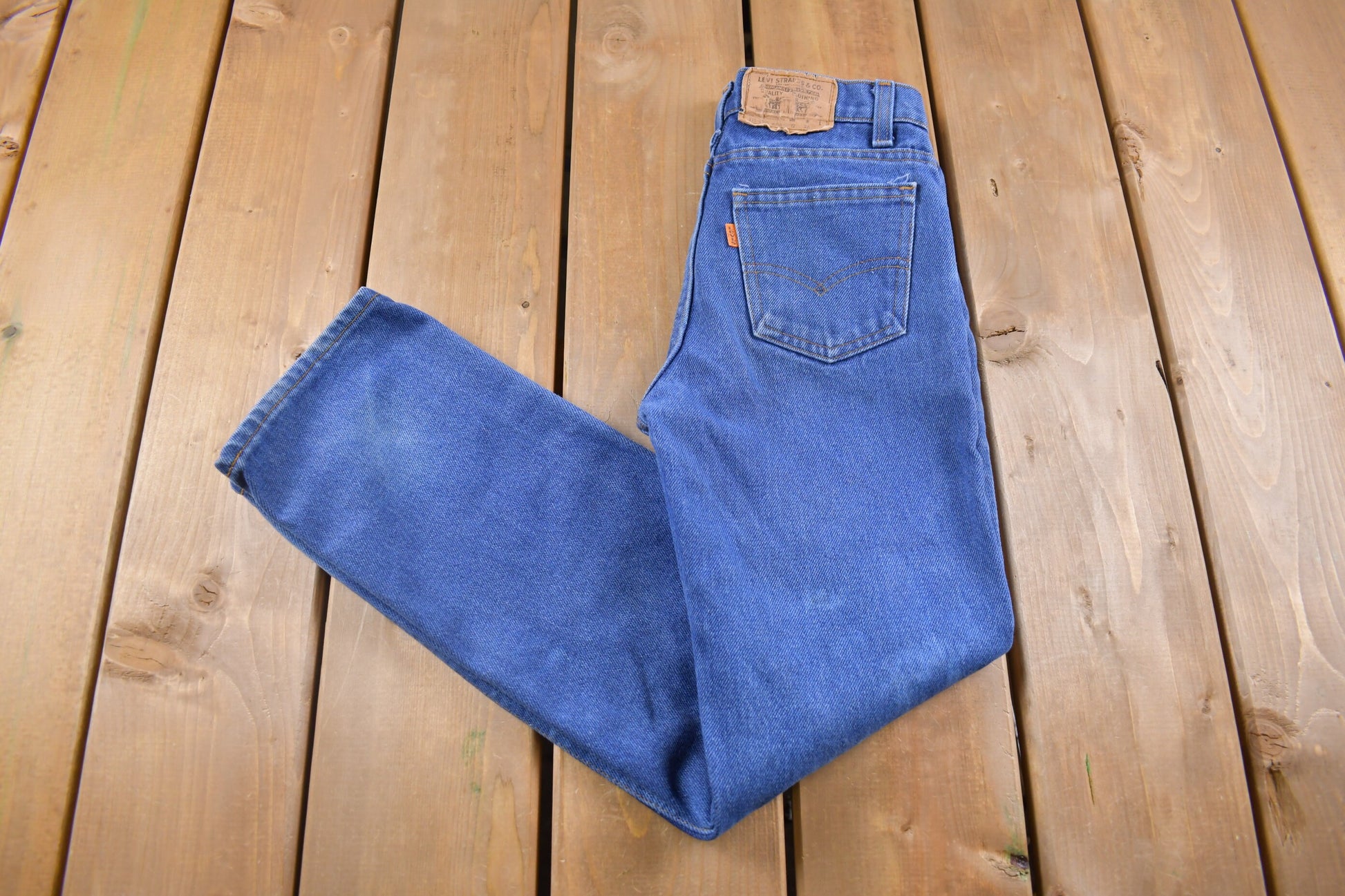 Vintage 1970s Levi's Orange Tab Jeans Size 26 x 26