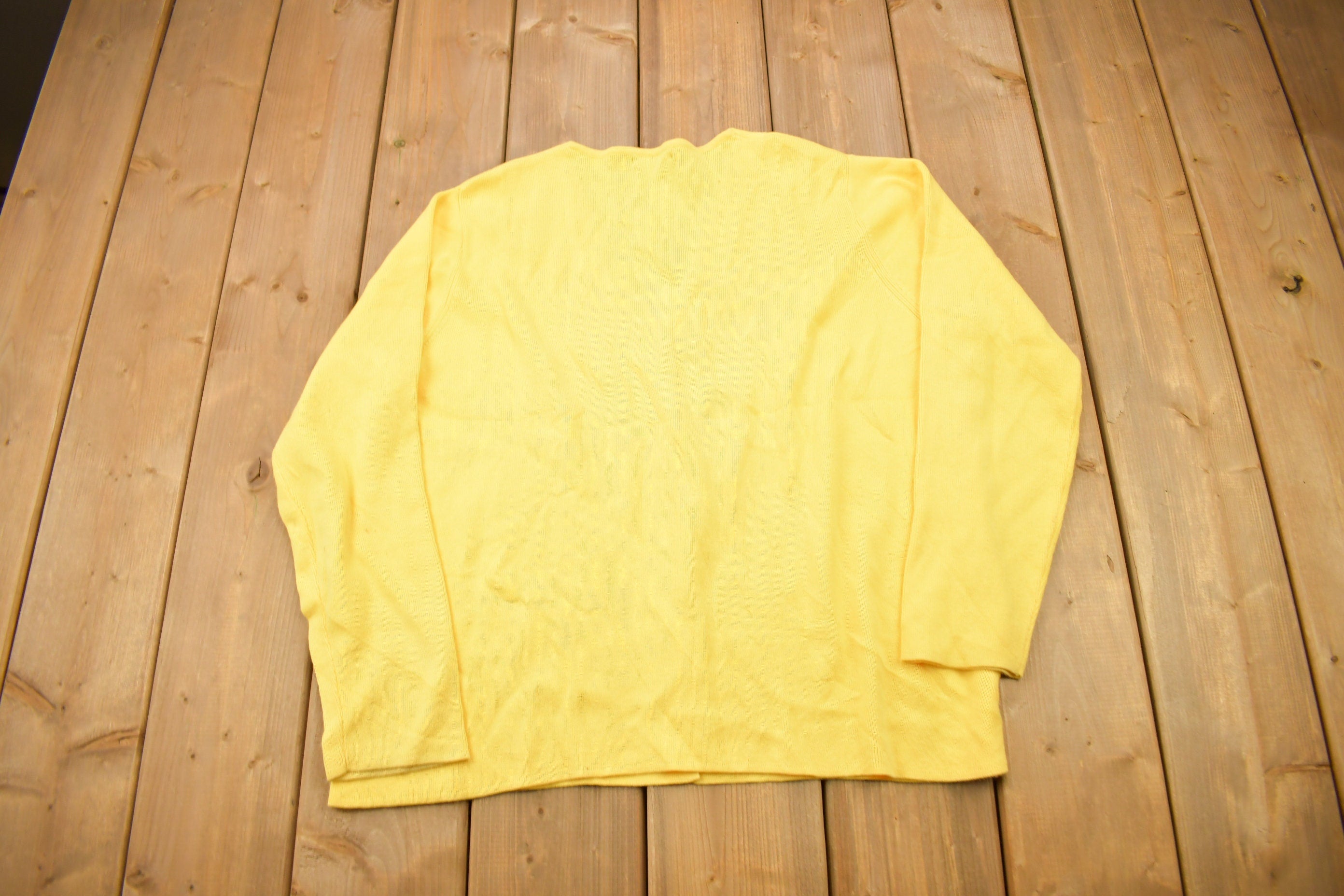 Vintage 1990s End On End Knitwear Knitted Cardigan Sweater