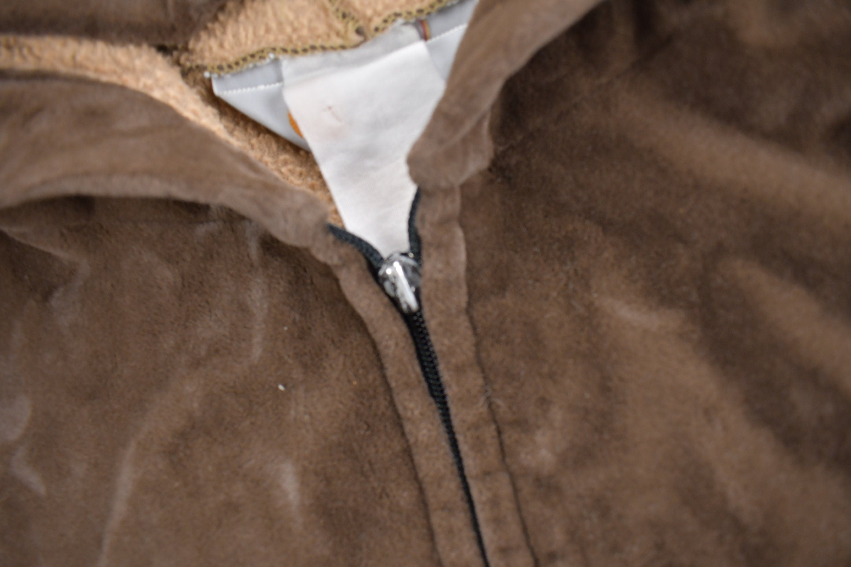 Vintage 1980s Carhartt Rugged Outdoor Wear Fleece Lined Velvet Hoodie