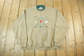 Vintage 1990s Cute Embroidered Crewneck Sweater Adult XL