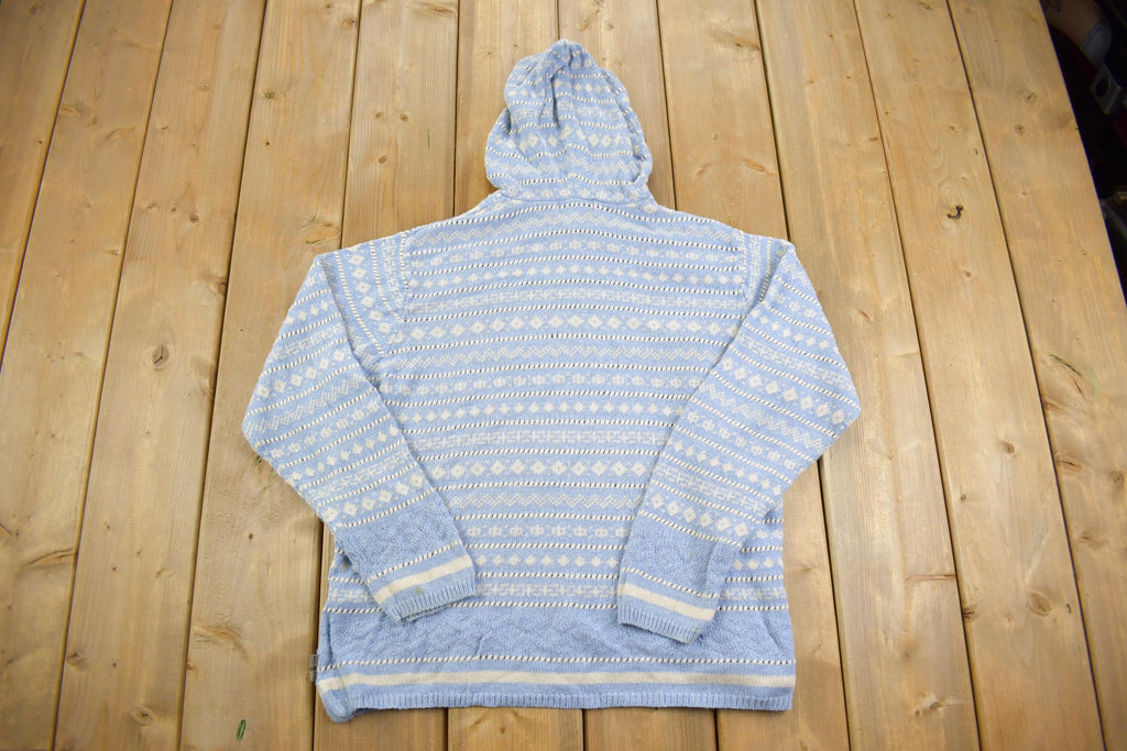 Vintage Y2K Woolrich Knit Pattern Hoodie