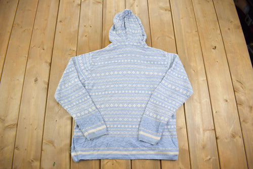 Vintage Y2K Woolrich Knit Pattern Hoodie