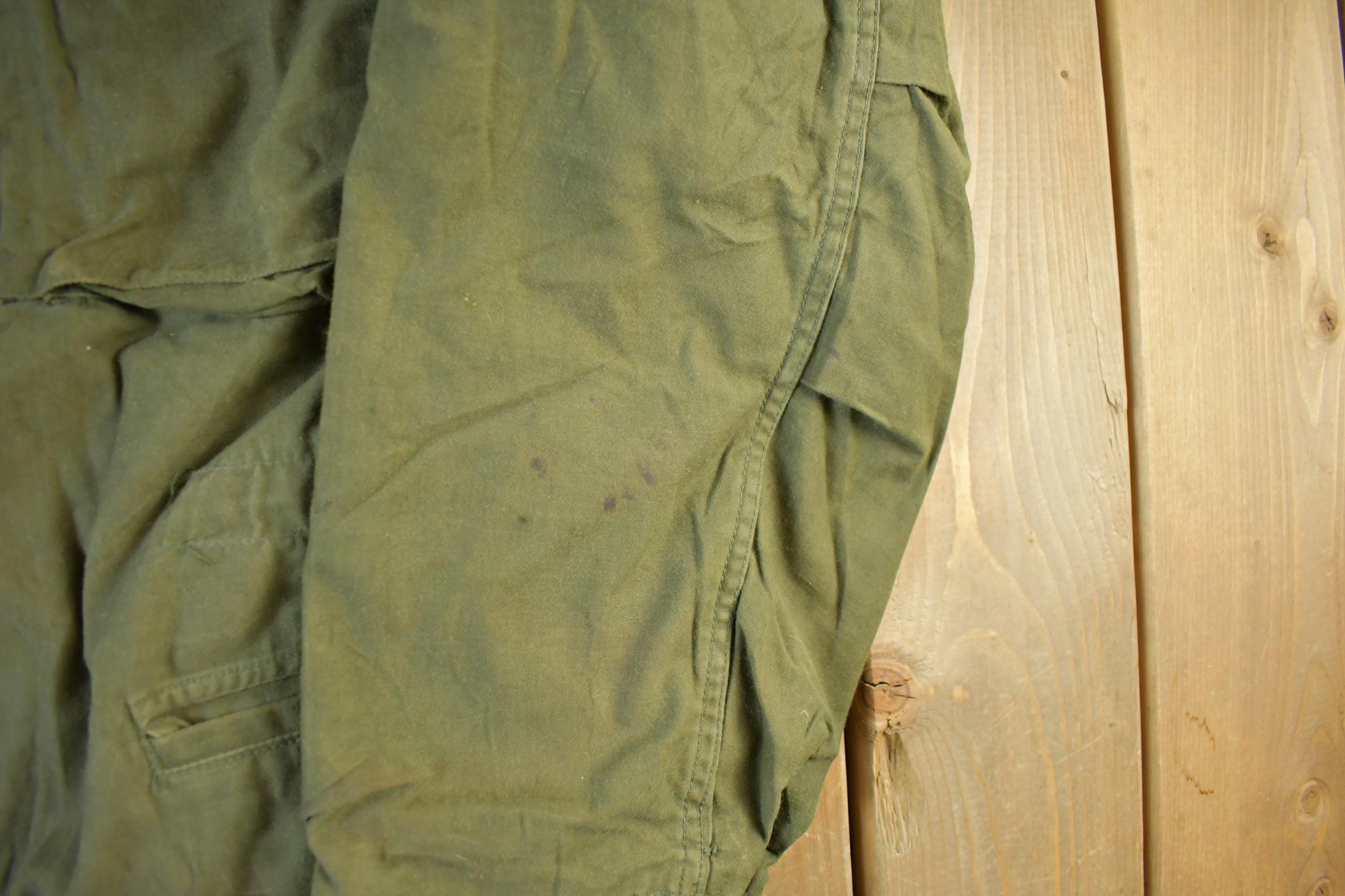 Vintage 1982 Military Jacket Mens Large