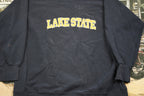 90s Lake State Embroidered Crewneck /