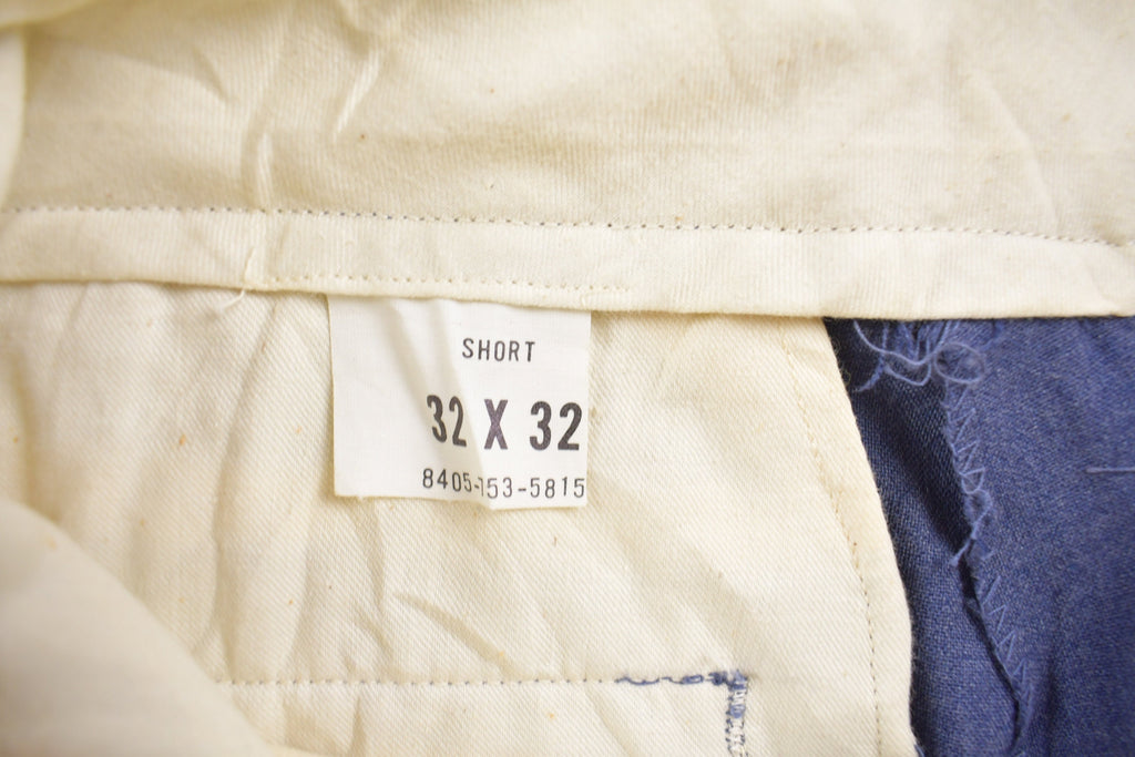 Vintage 1980s 100% Wool Navy Blue Trousers Size 30 x 30